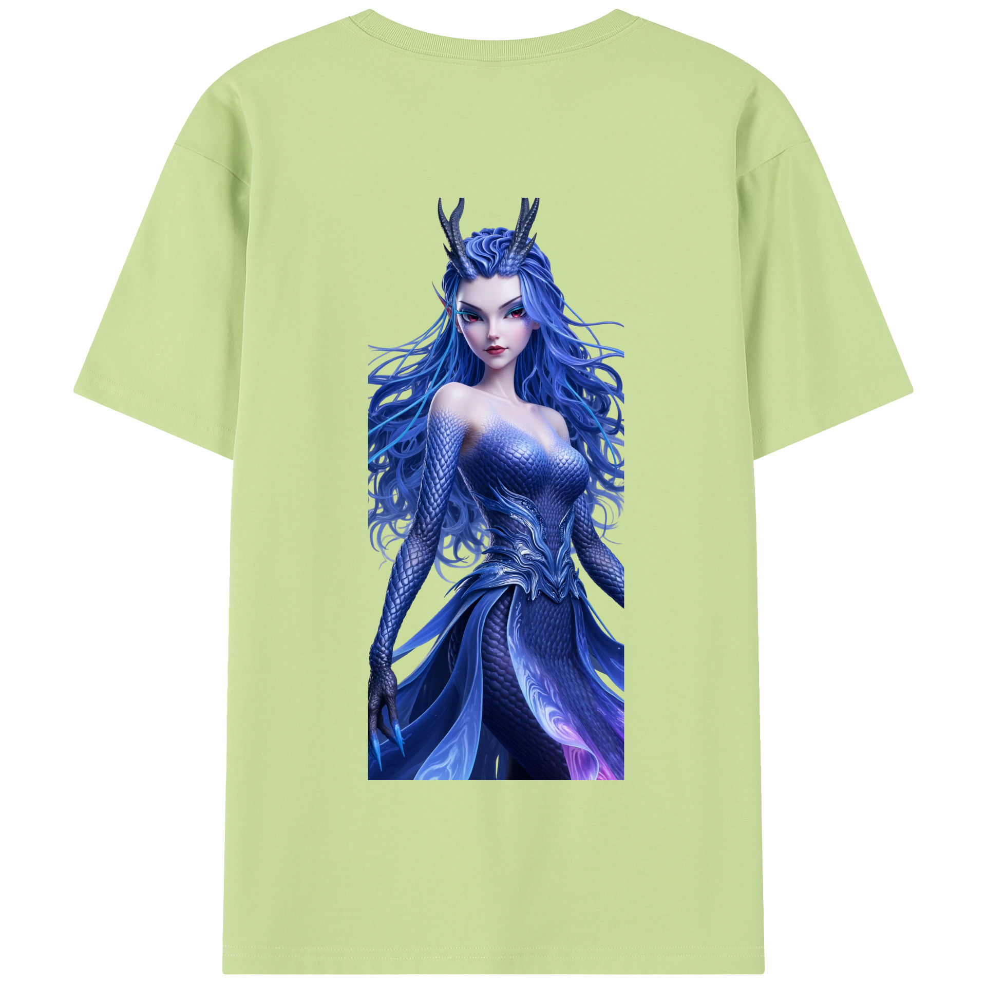 （画像用） Ne Zha 2 ナタ 魔童の大暴れ 綿100％半袖Tシャツ（背面プリント）